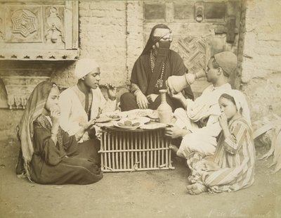 An Egyptian Family, c.1878 by English Photographer